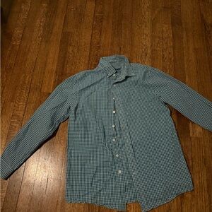 Vineyard Vines Blue and White Checkered Button Down Shirt